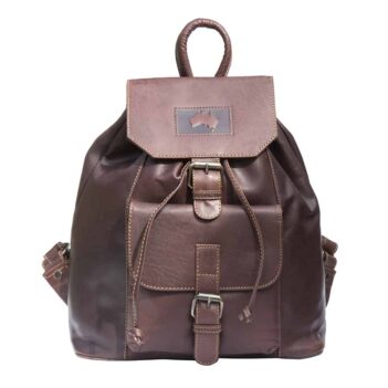 11wombat "Outback" Luxury Soft Oiled Brown Leather Backpack