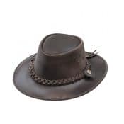 wombat outack leather hat