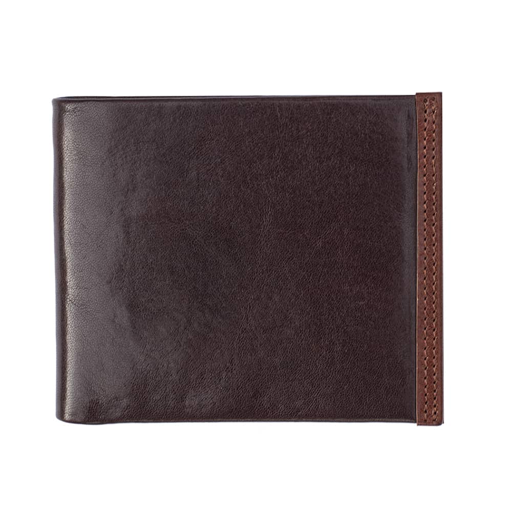 11Wombat Men's Artisan Luxury Italian Brown Leather Wallet - 6625