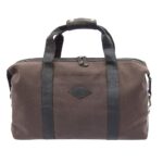wombat Waxed Canvas and Leather Duffle Bag