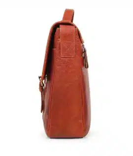 Rugged Leather Briefcase Business Satchel