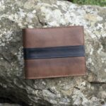 Brown & Black English Hide Leather Notecase Wallet