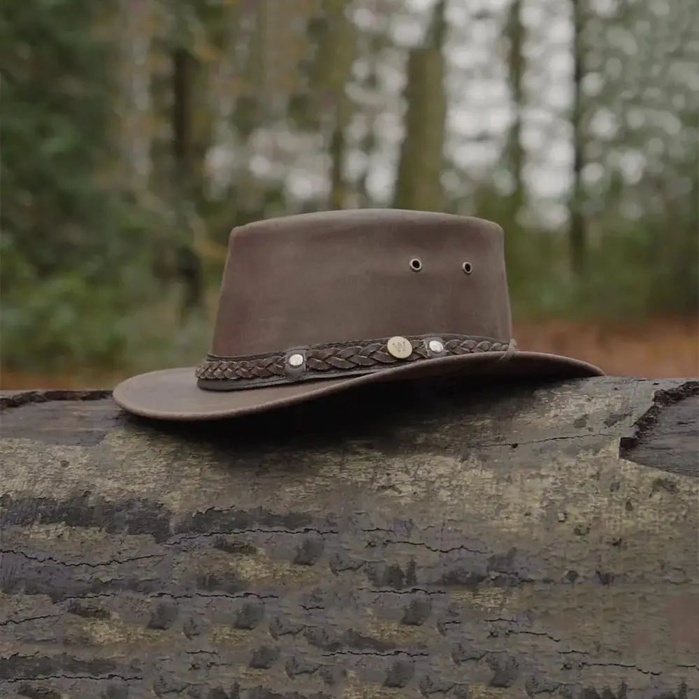 The Prospector Leather Hat - Wombat Leather