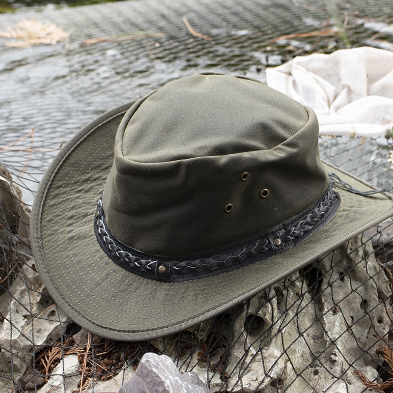 wilderness green Waxed Cotton Hat