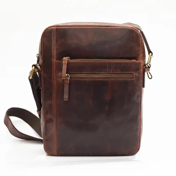 Brown Leather Travel Ipad Bag