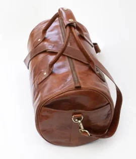 wombat duffle bag showing strap and side view of the bag