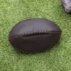 wombat Luxury Leather Rugby Ball Wash Bag brown