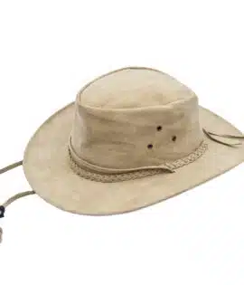 a wombat sand coloured hat