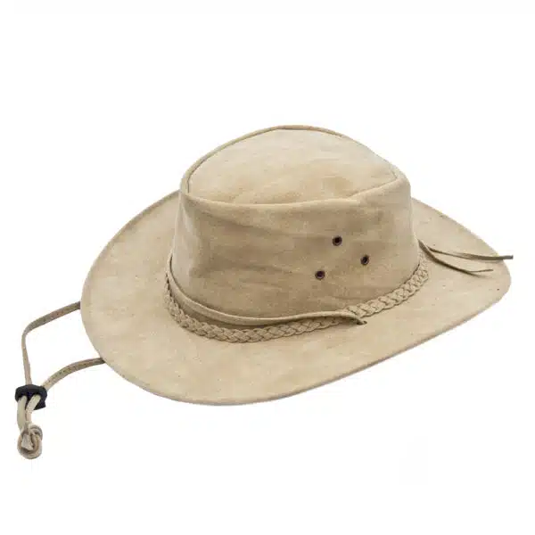 a wombat sand coloured hat