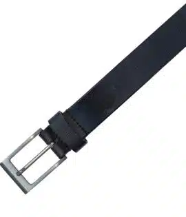 black leather belt