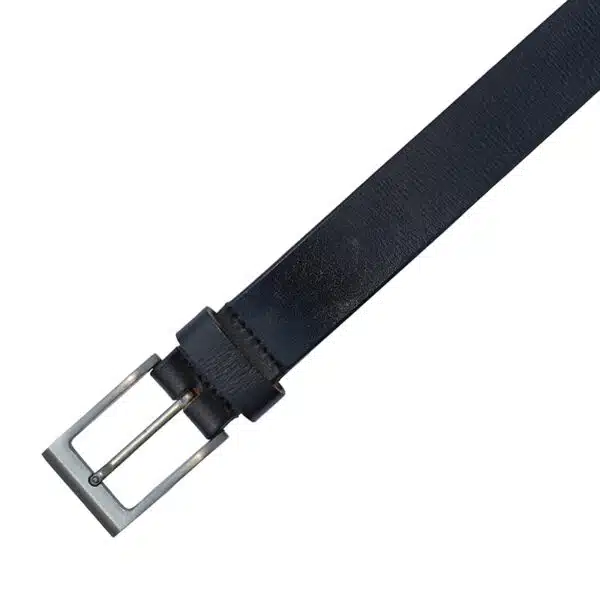 black leather belt