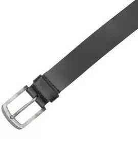 black leather belt