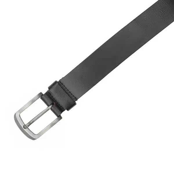 black leather belt