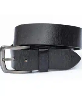 black leather belt