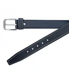 black leather belt