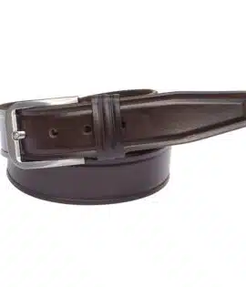 brown leather belt