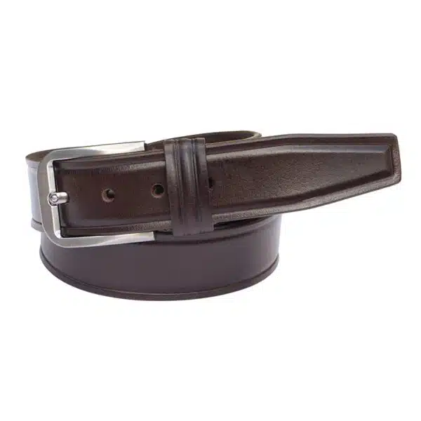 brown leather belt