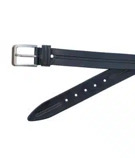 black leather belt