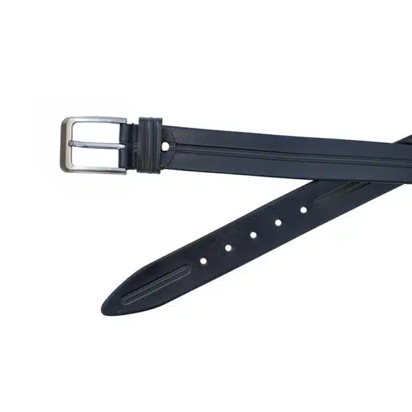 black leather belt