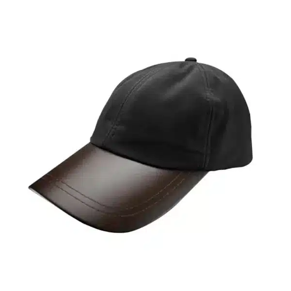 Leather Skip Wax Cotton Baseball Cap