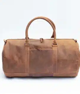 Stylish men’s leather overnight bag