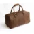 image of a brown hunter leather duffle holdall