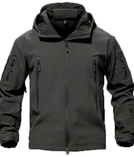 Black Tactical Softshell Jacket