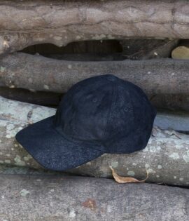 black leather cap classic