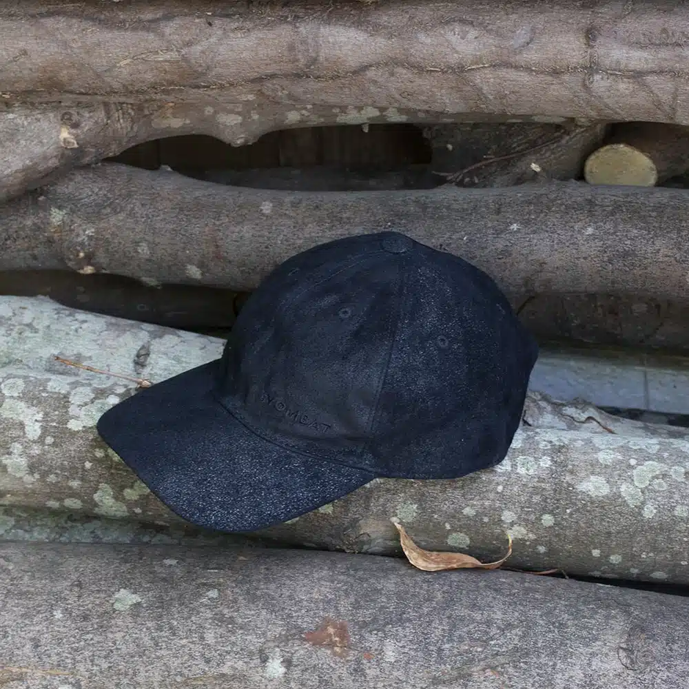 black leather cap classic