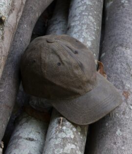 wombat outdoor brown leather baseball cap