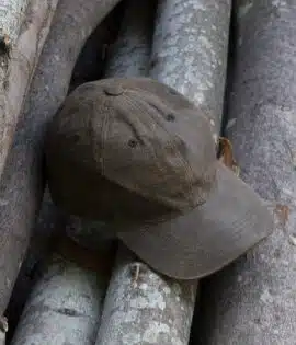 wombat outdoor brown leather baseball cap