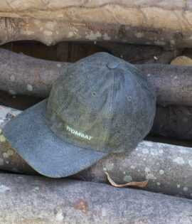 green leather baseball hat with a soft distressed leather finish