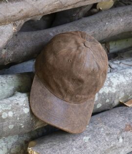 handcrafted leather baseball cap