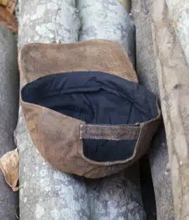 Outdoor leather baseball cap velcro strap one size fits all