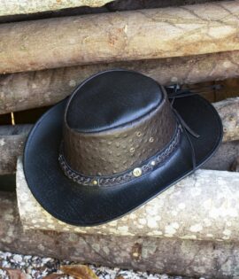 western leather hat style