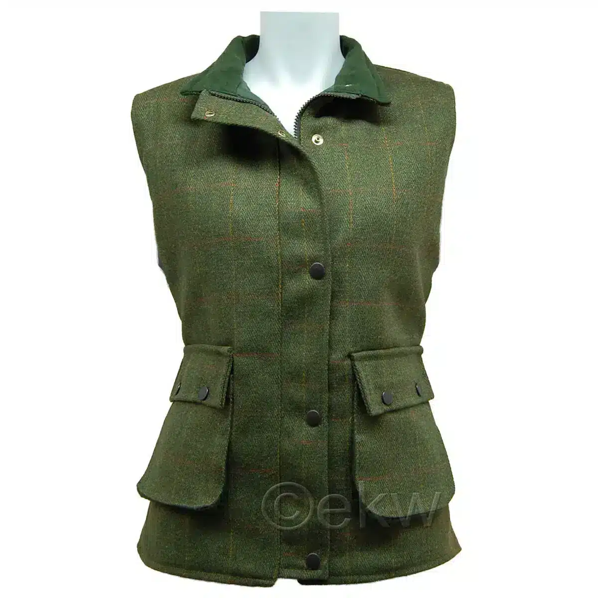 Ladies Tweed Gilet - Image 4