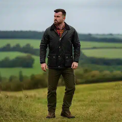 Premium Antique Wax Jacket – Classic UK Made Outerwear - Wombat