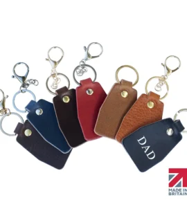 english hide leather keyring