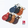 english hide leather keyring showing 7