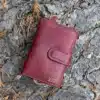 Women’s Leather Wallet – Handmade RFID Blocking Purse | Personalised Gift for Her | Vintage Style Oiled Leather Wallet by Wombat Leather