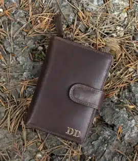 Women’s Leather Wallet – Handmade RFID Blocking Purse | Personalized Gift for Her | Vintage Oiled Leather Wallet | Wombat Leather