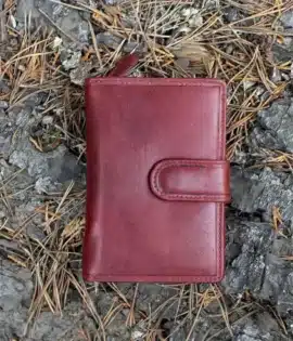 Women’s Leather Wallet – Handmade RFID Blocking Purse | Personalised Gift for Her | Vintage Style Oiled Leather Wallet by Wombat Leather