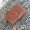 Wombat Artisan Women’s cognac Leather Wallet. personalised ladies purse