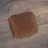 Handcrafted men’s oiled leather wallet with RFID protection and personalization options. Durable, stylish, and made for adventure.