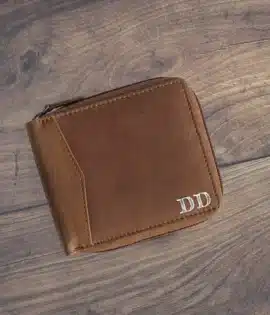 Made from premium oiled leather, this wallet blends rugged durability with timeless sophistication. It’s designed for the man who values style, practicality, and individuality — complete with optional personalization to make it truly his own.