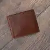 brown italian oiled leather wallet from wombat outdoor - personalised