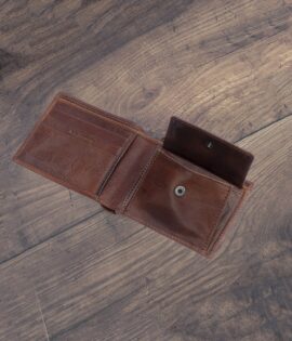 brown italian oiled leather wallet from wombat outdoor - personalised
