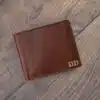 brown italian oiled leather wallet from wombat outdoor - personalised