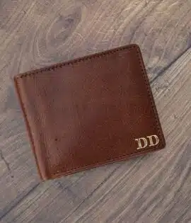 brown italian oiled leather wallet from wombat outdoor - personalised