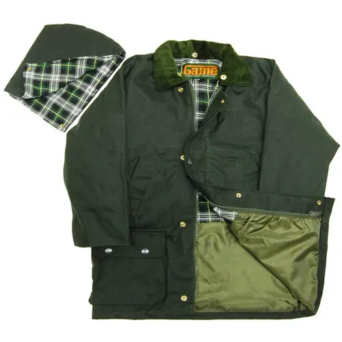 Childrens Quilted Wax Jacket - Image 3